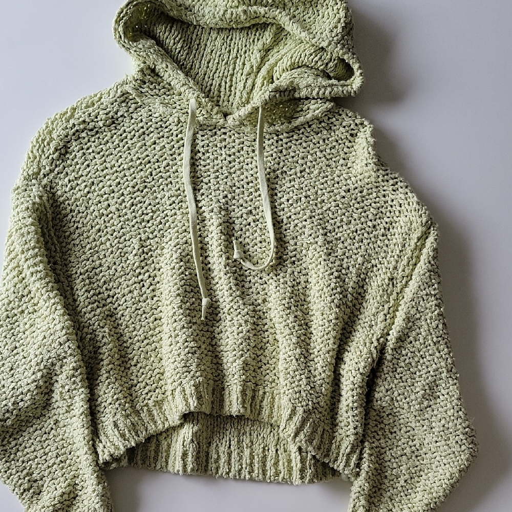 Pilcro Chunky Knit Sweater in Light Green